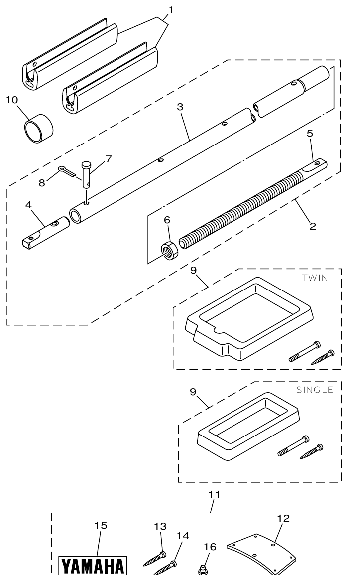 Yamaha DE-DHD6U3 OPTIONAL PARTS parts diagram